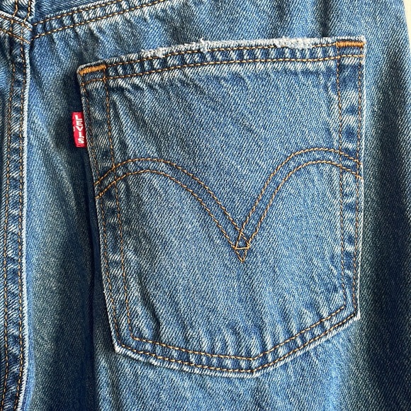 Levi’s Premium Ribcage Straight Leg Ankle Super High Rise Denim Jeans New Sz 27 - Picture 9 of 16